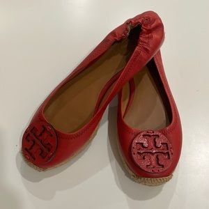 Tory Burch Red Flats